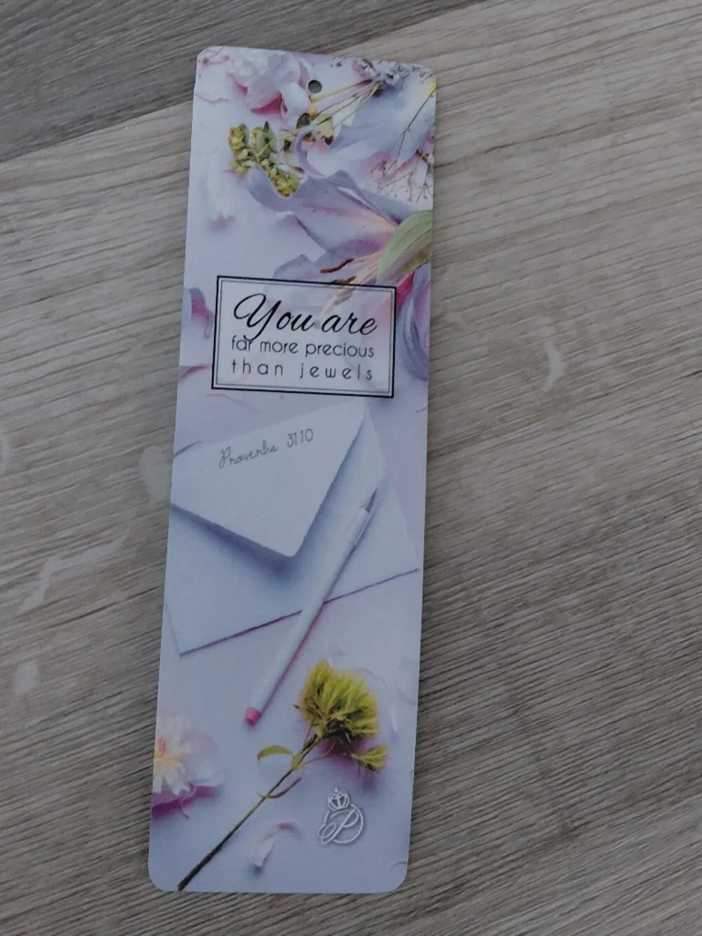 Pink Inspirational Recollection Planner, Faith Bookmark, Purple Flower Pen